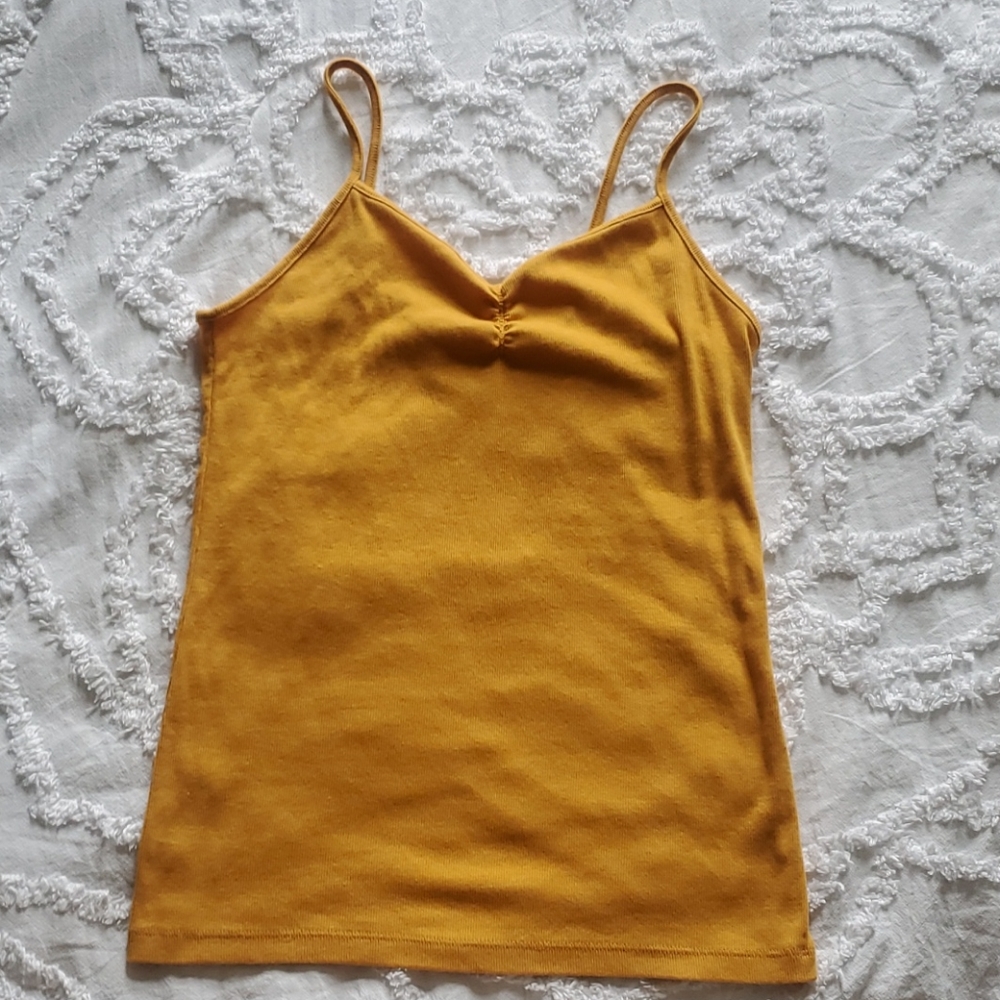 Mustard Yellow Spaghetti Strap Top